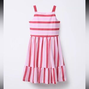 Zara Pink and White Striped Kids Dress